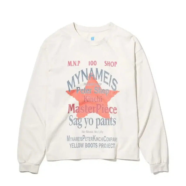 [BUNJANG] My Name Is Peter x Kinch Long Sleeve T-Shirt / 마이네임이즈피터 X 킨치 롱슬리브