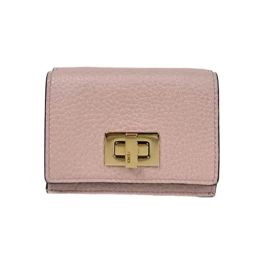 [BUNJANG] Fendi Selleria Peekaboo Micro Trifold Wallet Pink 8M0426 / [정품] 펜디 셀러리아 피카부 3단 반지갑 핑크 8m0426