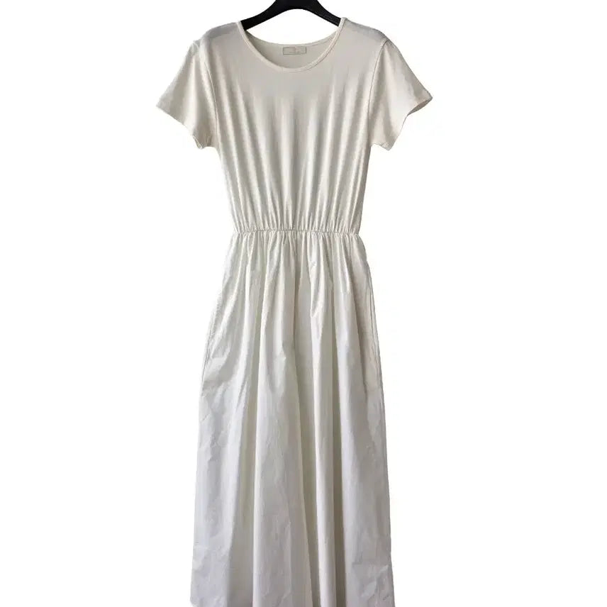 [BUNJANG] Ivory Cotton Banding Dress / S/아이보리 면 밴딩 원피스