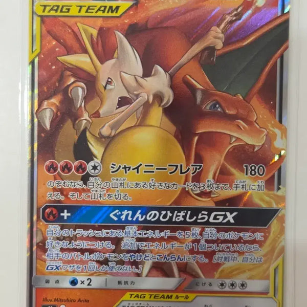 [BUNJANG] Pokémon TCG Charizard & Braixen GX TAG TEAM RR 008/064 / [일판] 포켓몬카드 태그팀 리자몽& 테르나 GX TAG TEAM 008/064 RR