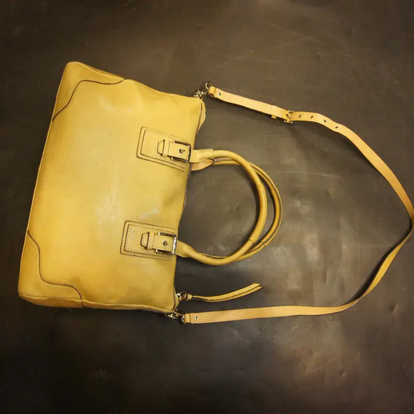 [BUNJANG] Coach Leather Tote Bag / Q2534 코치가방 남자코치백 토트백 남성미니백 가죽백 가죽가방 빈티지가방