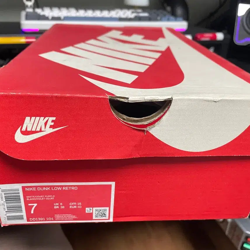 [BUNJANG] Nike Dunk Low Purple DD1391-104 / 나이키 덩크로우 퍼플(DD1391 104)