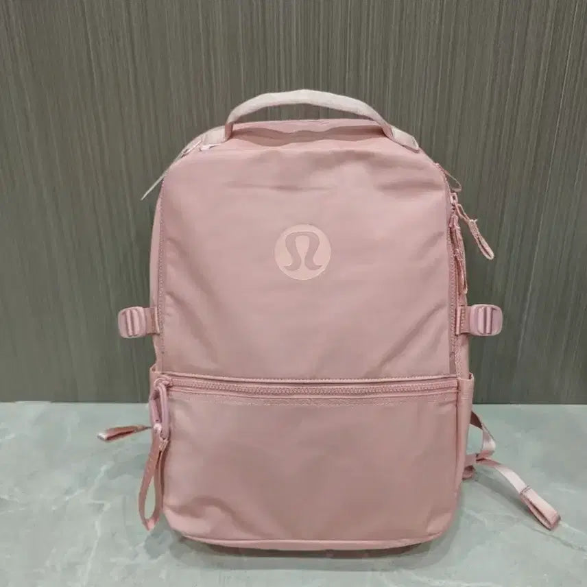 [BUNJANG] Lululemon Lightweight Waterproof Backpack Baby Pink Women's / 루루레몬 핑크 백팩 경량 방수 여성 데일리 백팩 통학 요가 여행용 배낭 새상품