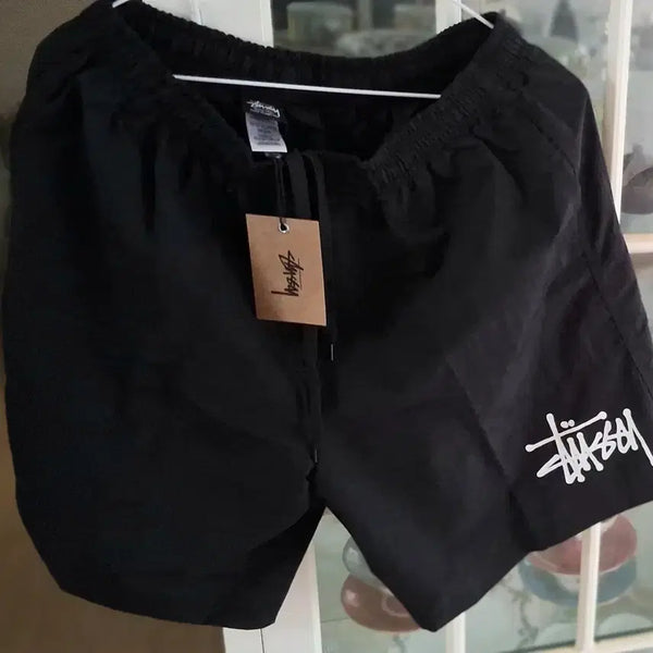 [BUNJANG] Stussy Logo Shorts Black / 새상품. 스투시 반바지 블랙