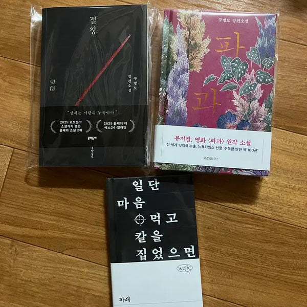 [BUNJANG] Gu Byeongmo "Jeolchang" Black Edition Set / 구병모 절창 블랙에디션 파과 파쇄 일괄 양도