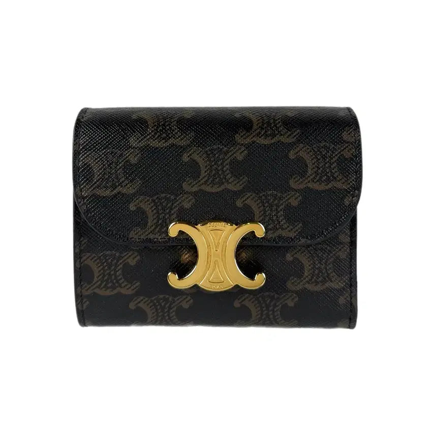 [BUNJANG] Celine Small Triomphe Flap Wallet 10D782CQH in Triomphe Canvas / [정품] 셀린느 스몰 트리옹프 플랩 반지갑 10D782CQH