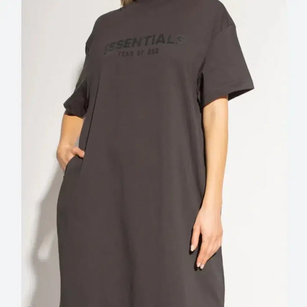 [BUNJANG] Fear of God Essentials Relaxed Fit T-Shirt Dress Small / 에센셜 티셔츠 릴렉스 원피스 애이언 스몰 여성