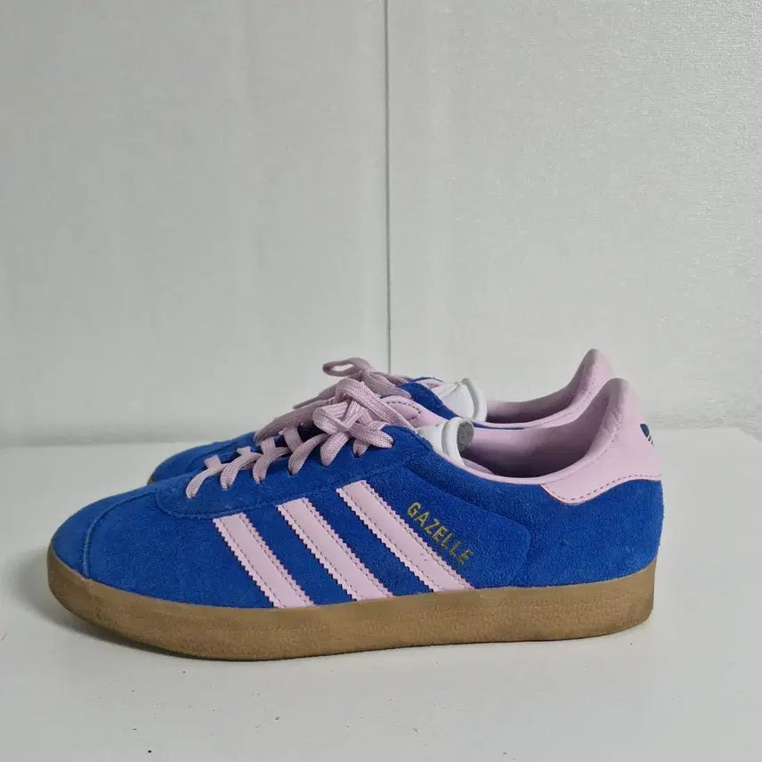 [BUNJANG] Adidas Gazelle Blue Pink Suede (245) / 아디다스 가젤 블루 핑크 스웨이드(245)