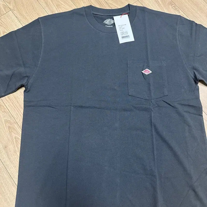 [BUNJANG] DanTon Short Sleeve T-Shirt Charcoal / 단톤 반팔 티셔츠 차콜