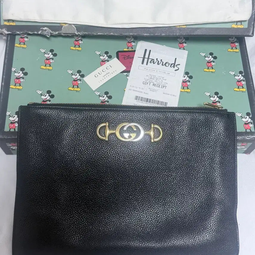 [BUNJANG] Gucci Zumi Clutch Bag Mickey Mouse Edition / 미키마우스 에디션 구찌 주미 클러치백
