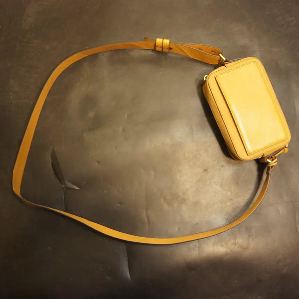 [BUNJANG] Fossil Mini Leather Crossbody Bag Vintage / Q2544 파슬가방 미니가죽크로스백남성가방가죽빈티지가방 남자백