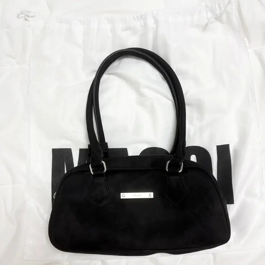 [BUNJANG] Makoi Suede Easy Mood Shoulder Bag Black / 마코이 스웨이드 이지 무드 숄더 백 블랙