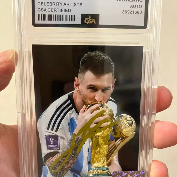 [BUNJANG] Lionel Messi Signed Photocard with CSA Certified Case / 리오넬 메시 친필싸인 포토카드  | CSA 인증 케이스 포함 | 소장용 최상급