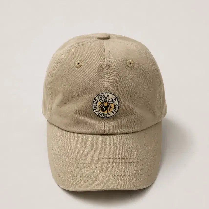 [BUNJANG] Human Made Bee Patch Cotton Twill Baseball Cap Beige / Human made Bee 패치 모자