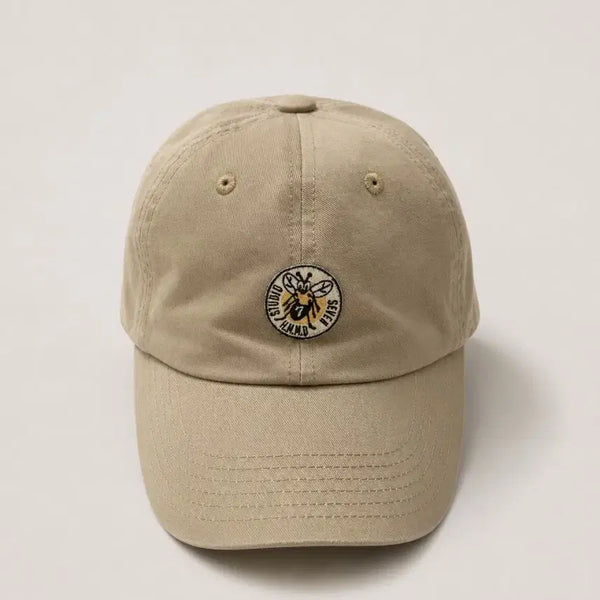 [BUNJANG] Human Made Bee Patch Cotton Twill Baseball Cap Beige / Human made Bee 패치 모자