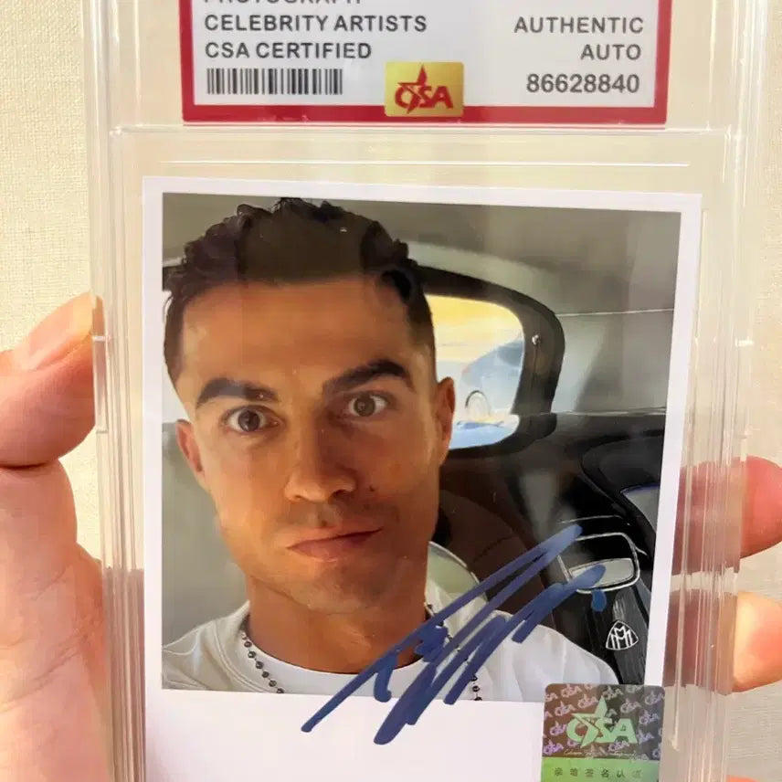 [BUNJANG] Cristiano Ronaldo Signed Autograph Photocard / 크리스티아누 호날두 친필싸인 포토카드