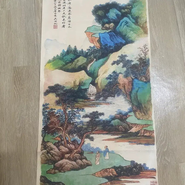 [BUNJANG] Traditional Korean Landscape Painting Folding Screen / 산수화 병풍 전통 동양화 그림