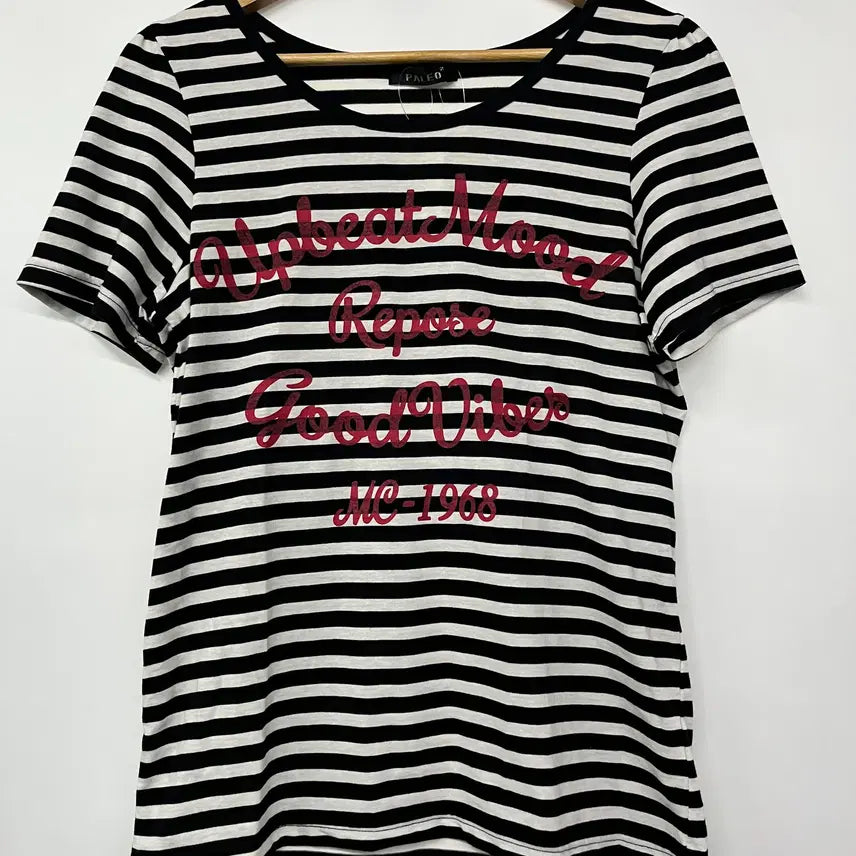 [BUNJANG] PALEO2 Striped Short-Sleeve T-Shirt Vintage / 빈티지 PALEO2 스트라이프 반팔티셔츠
