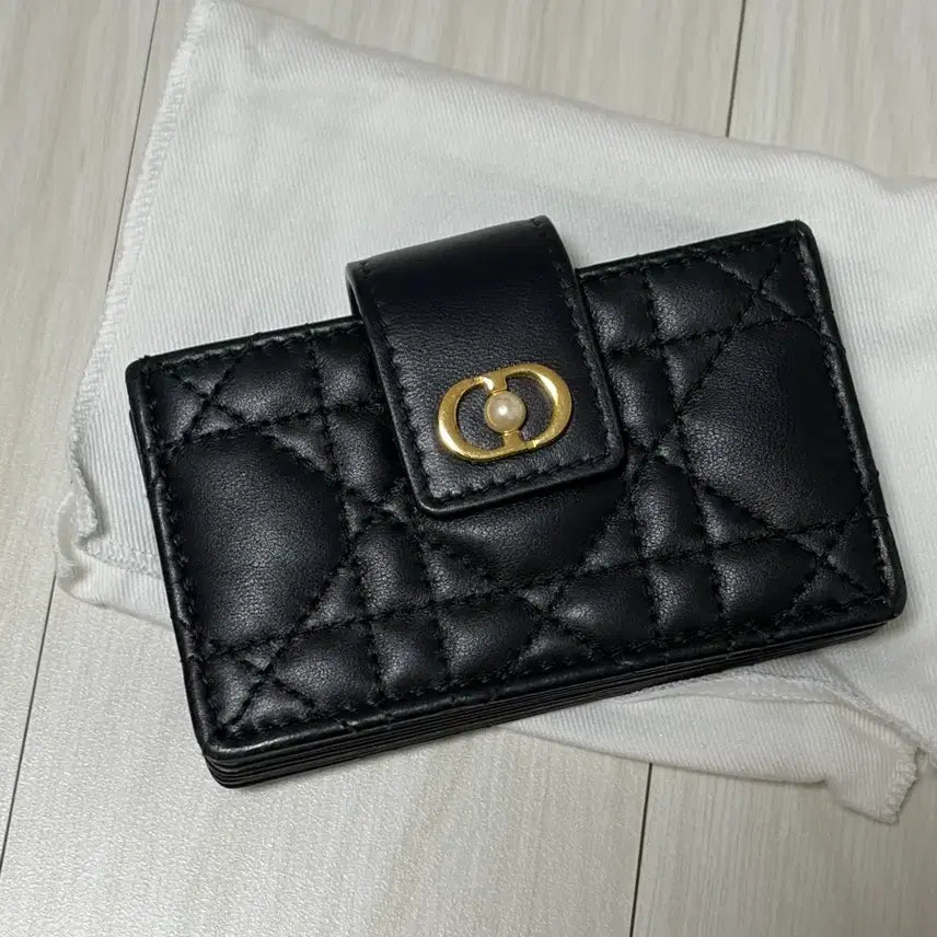 [BUNJANG] Dior Joli Pocket Card Holder Black / 디올 졸리 포켓 카드지갑