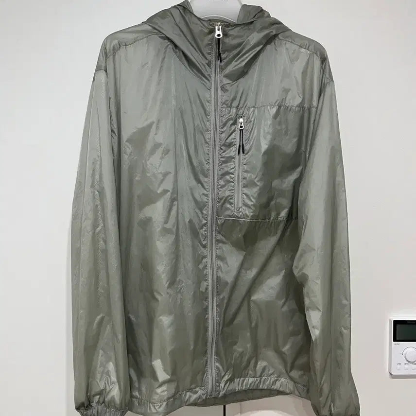 [BUNJANG] Washed Jade Two-Way Zipper Windbreaker / Washed Jade windbreaker