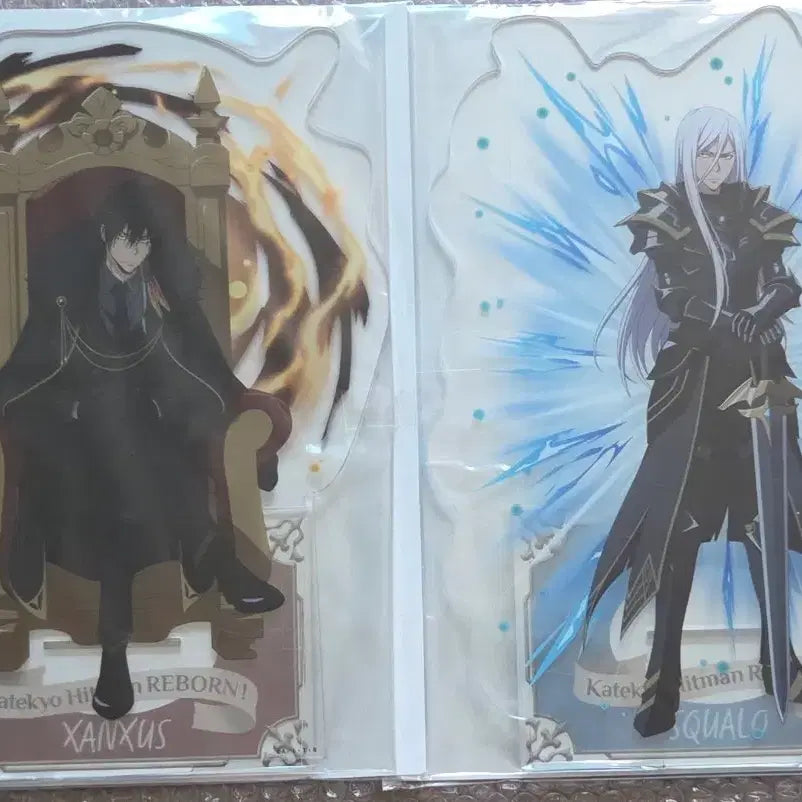 [BUNJANG] Katekyo Hitman Reborn! Xanxus & Squalo Big Acrylic Stand Set / 가정교사히트맨리본 잔저스 스쿠알로 쿠지 S상 빅아크스
