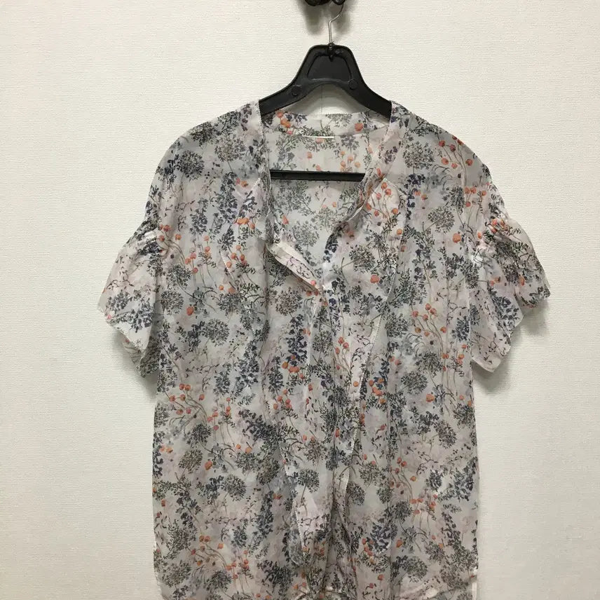 [BUNJANG] KUHO Short Sleeve Blouse Size 55 / 구호 반팔 블라우스