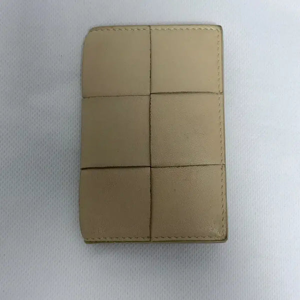 [BUNJANG] Bottega Veneta Cassette Flap Card Case Beige / [NFC가능] 보테가베네타 카세트 플랩 카드지갑