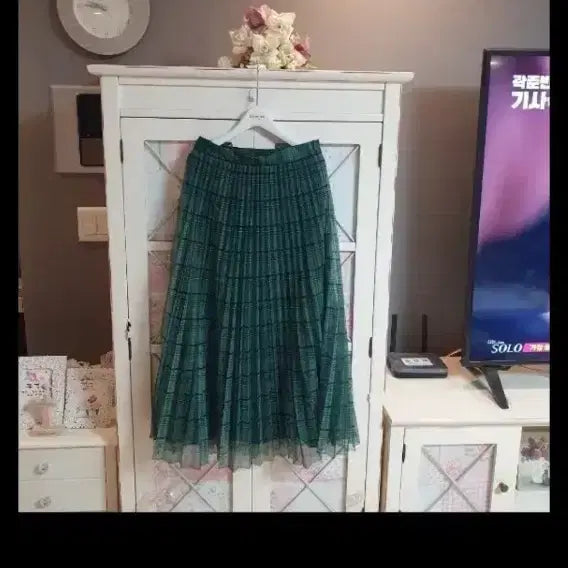 [BUNJANG] Zara Check Pattern Long Skirt / 자라 샤스커트 롱스커트/55-66
