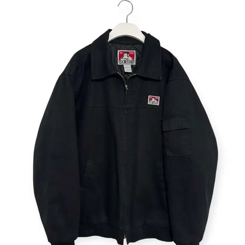 [BUNJANG] Ben Davis Logo Black Work Jacket / 벤데이비스 로고 블랙 워크자켓