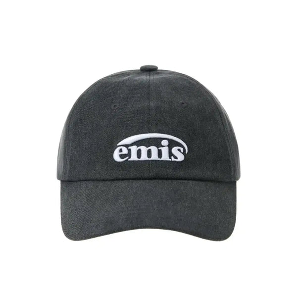 [BUNJANG] Emis Pigment Embroidery Logo Ball Cap - Black / 정품 미착용 새상품)emis이미스 피그먼트 자수 로고 볼캡-블랙