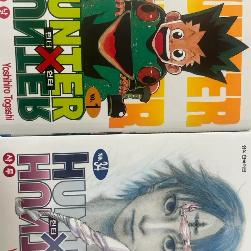 [BUNJANG] Hunter x Hunter Manga Volume 1 & 34 / 헌터헌터 만화책 1권 34권