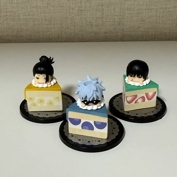 [BUNJANG] Jujutsu Kaisen Cake Gacha Bundle Set: Gojo, Geto, Toji / 주술회전 케이크 가챠 [일괄판매]고죠,게토,토우지