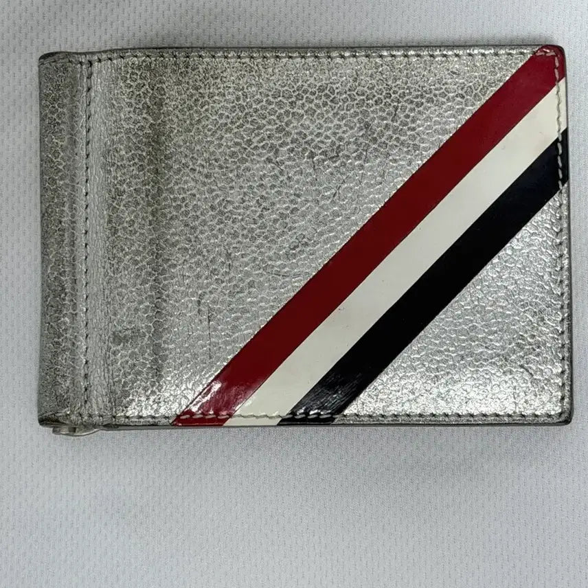 [BUNJANG] Thom Browne Metallic Silver Pebble Money Clip Wallet / 톰브라운 메탈릭 실버 페블 머니클립 반지갑