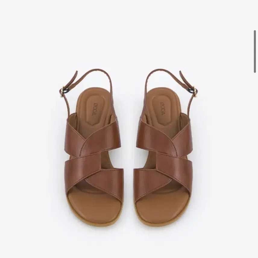 [BUNJANG] SODA ERD611YP20 Leather Sandals - Brown / [SODA] 여성 샌들 ERD611YP20 브라운 소다 여름구두