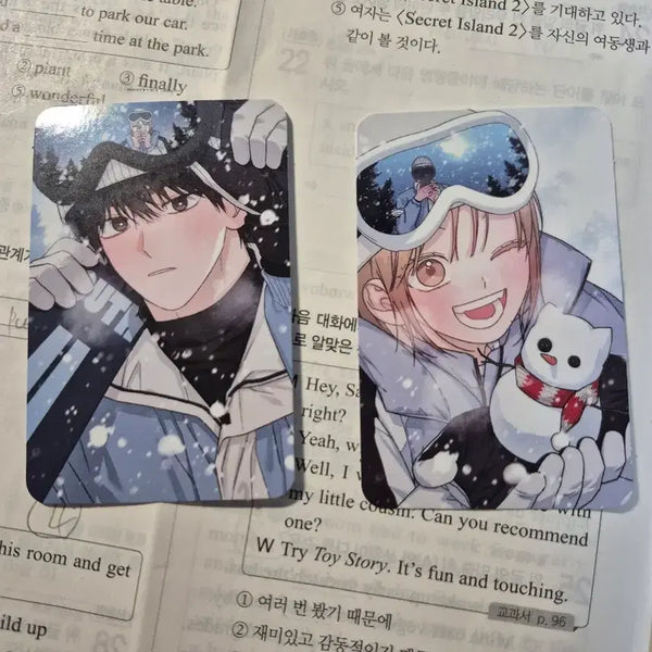 [BUNJANG] Naver Webtoon Youth Chronicle Lim Cheonga Kim Yohan Ski Photocard / 네이버웹툰 청춘계시록 임청아 김요한 스키 포토카드