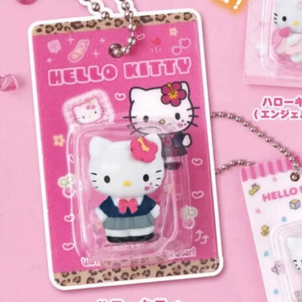 [BUNJANG] Bandai Sanrio Hello Kitty Miniature Figure Gacha (New) / 새상품)반다이 산리오 헬로키티 패키지 미니어처 피규어 가챠/교복/갸루교복