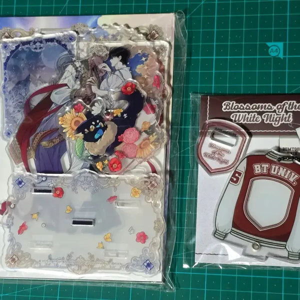 [BUNJANG] Baekyaui Kkotgil New Semester Acrylic Stand & Keychain Bundle Set (Sealed) / 백야의꽃길 아크릴스탠드 신학기아크릴 일괄 미개봉