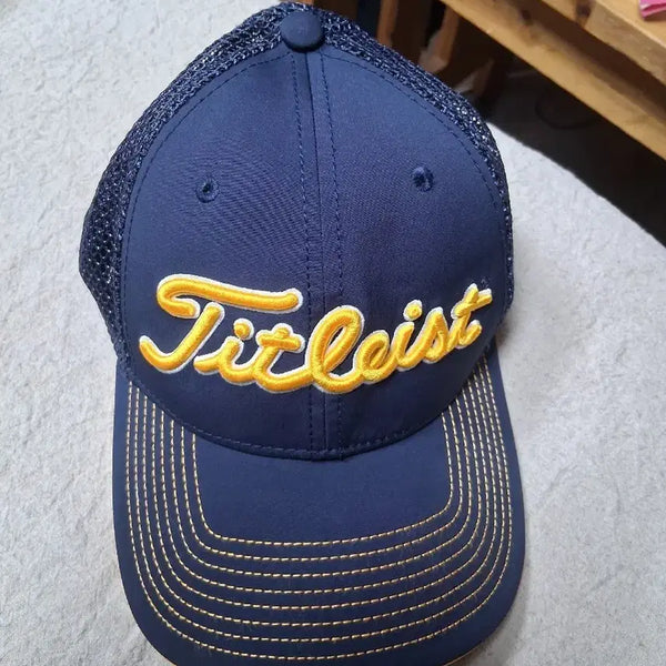 [BUNJANG] Titleist Golf Cap Navy Yellow / 타이틀리스트 골프캡 네이비 옐로우