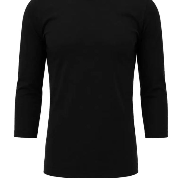 [BUNJANG] Bordr Layered Three Quarter Sleeve T-Shirt (Black) / Bordr LAYERED THREE QUARTER SLEEVE (BLACK)