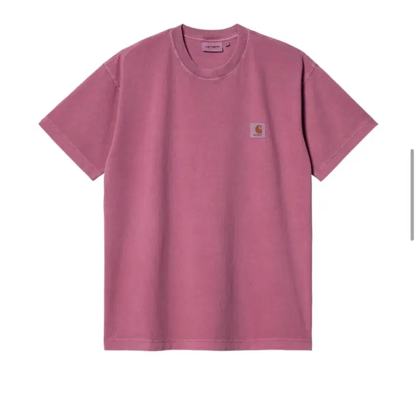 [BUNJANG] Carhartt Nelson T-Shirt Magenta / 칼하트 반팔 넬슨 티셔츠 마젠타 빔즈 단톤 아디다스 슈프림 휴먼메이드 스투시