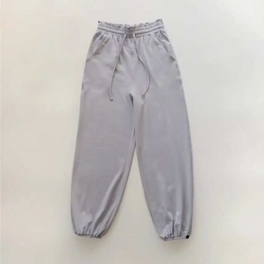 [BUNJANG] ARUEUL Shirring Ruffle Banding Pants - Sky Blue / 새상품) 아르아율 셔링 러플 밴딩 팬츠-스카이블루 요가복 단종