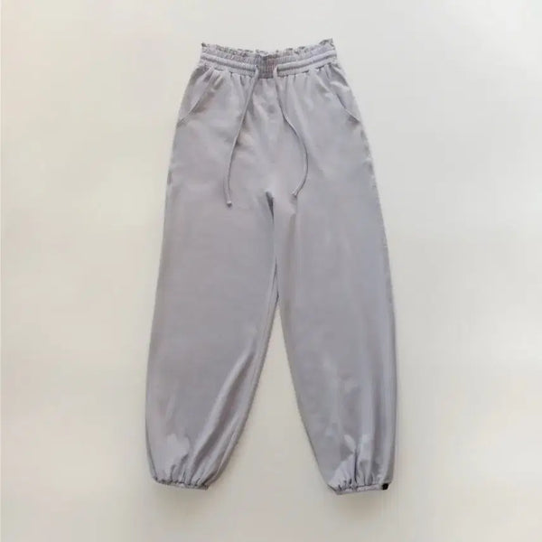 [BUNJANG] ARUEUL Shirring Ruffle Banding Pants - Sky Blue / 새상품) 아르아율 셔링 러플 밴딩 팬츠-스카이블루 요가복 단종