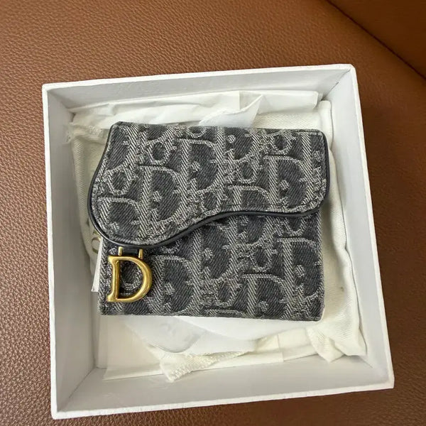 [BUNJANG] Dior Denim Bifold Wallet OS / [OS] 디올 데님 3단 반지갑