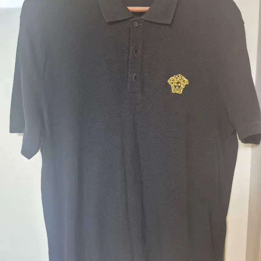 [BUNJANG] Versace Medusa Logo Polo Shirt Black / 베르사체 메두사 로고 카라티 블랙