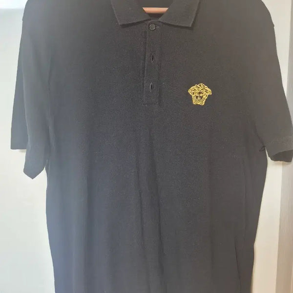 [BUNJANG] Versace Medusa Logo Polo Shirt Black / 베르사체 메두사 로고 카라티 블랙