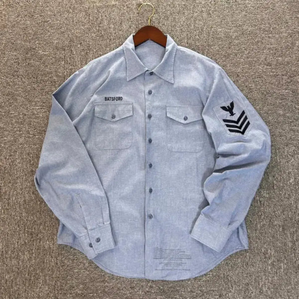 [BUNJANG] 90s US Navy Chambray Work Shirt / 90s original NAVY Chambray shirts, made in u.s.a