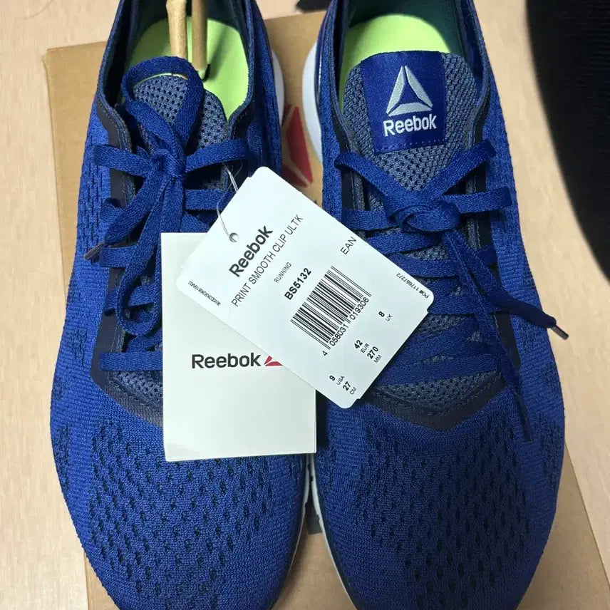 [BUNJANG] Reebok Print Smooth Lip Ultra Knit Blue 270 New / 리복 프린트 스무스 립 울트라 니트 블루 270 새상품