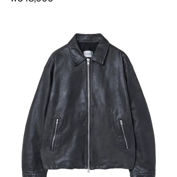 [BUNJANG] HAECHINGROOM VTG Charcoal Leather Size 2 / 해칭룸 VTG 차콜 레더 2사이즈