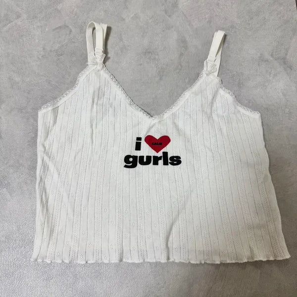 [BUNJANG] As If Calie Gurls Sleeveless Top White / (새상품)에즈이프캘리 슬리브리스 나시 CALIE GURLS SLEEVELESS WHITE