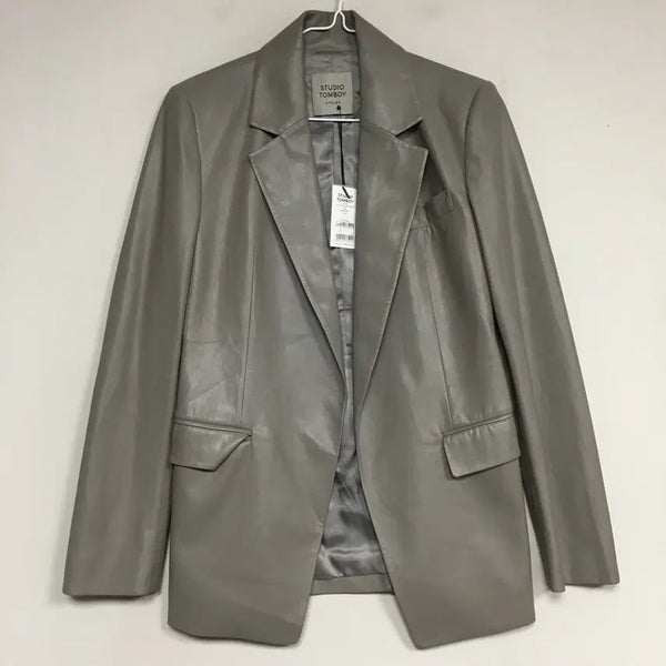 [BUNJANG] Studio Tombo Leather Tailored Jacket / 새상품 스튜디오톰보이 레더 테일러드 자켓